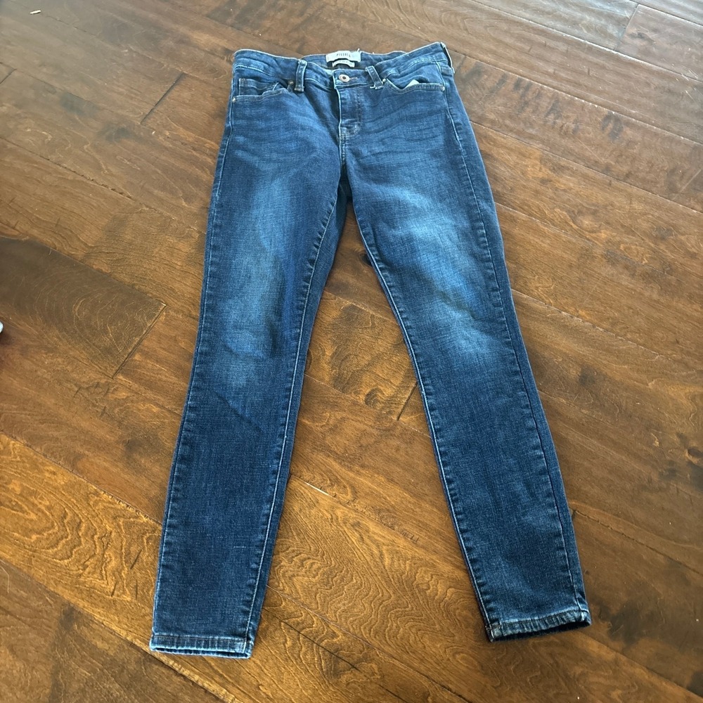 Pistola Mid-Rise Ankle Skinny Jeans Dark Wash Denim Stretchy Women's Size 27